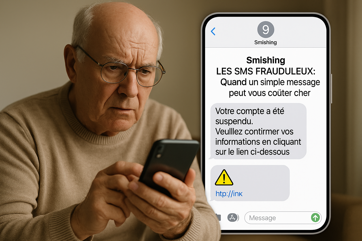 Les SMS frauduleux : Le Smishing, quand un simple message peut vous coûter cher.