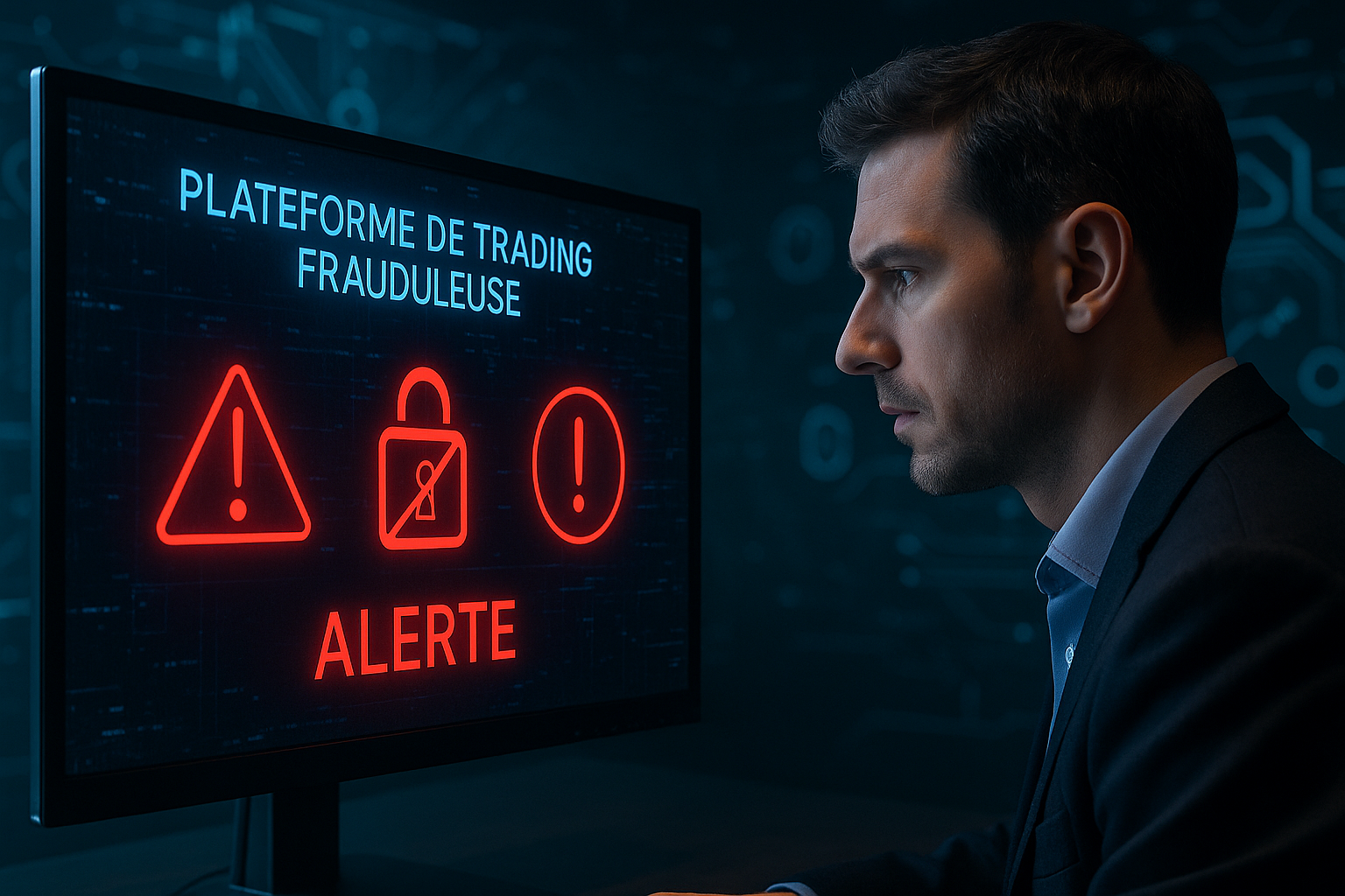 Les signaux d’alerte d’une plateforme de trading frauduleuse.